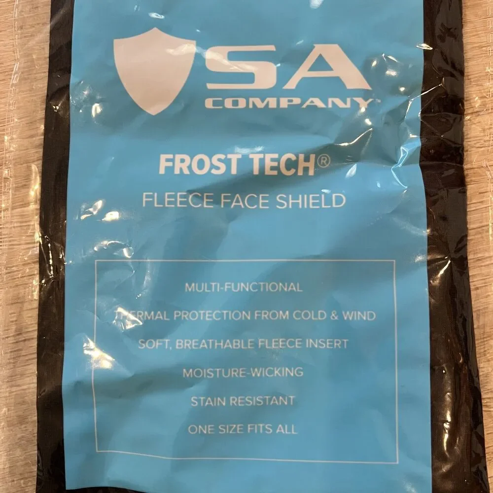 (2) Frost Tech Fleece Face Shield Black